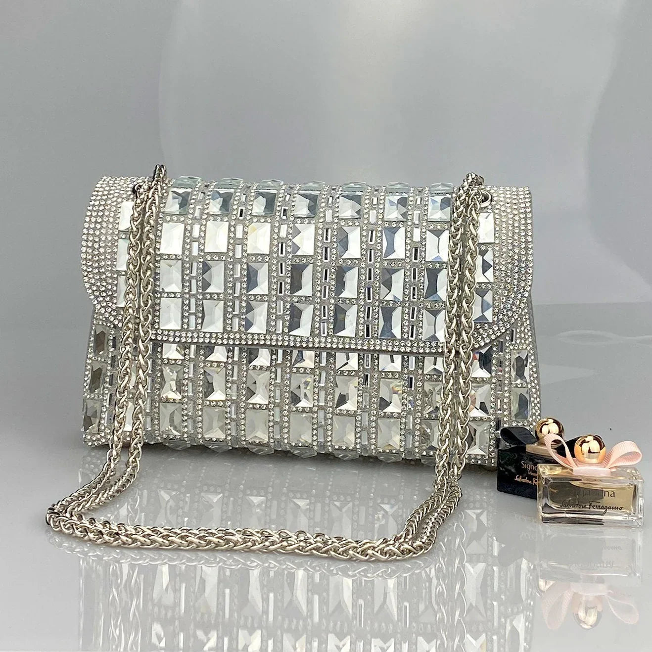 Vioraia Ayesha Gemstones Clutch Bag