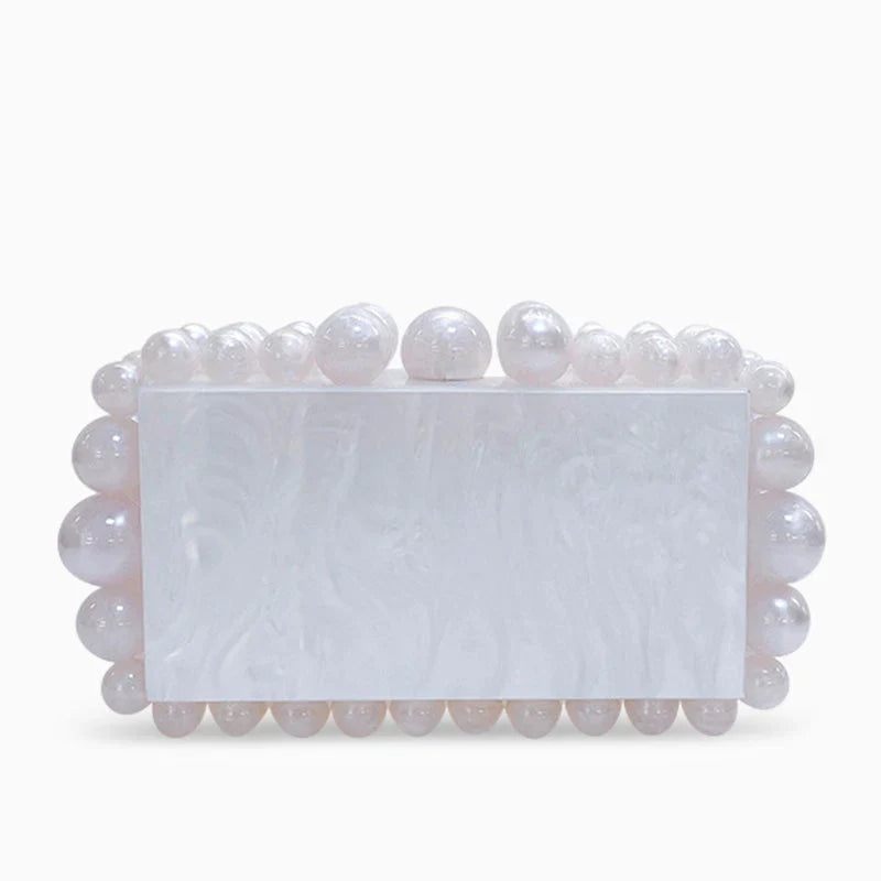 Vioraia Acrylic Cloud Clutch Bag
