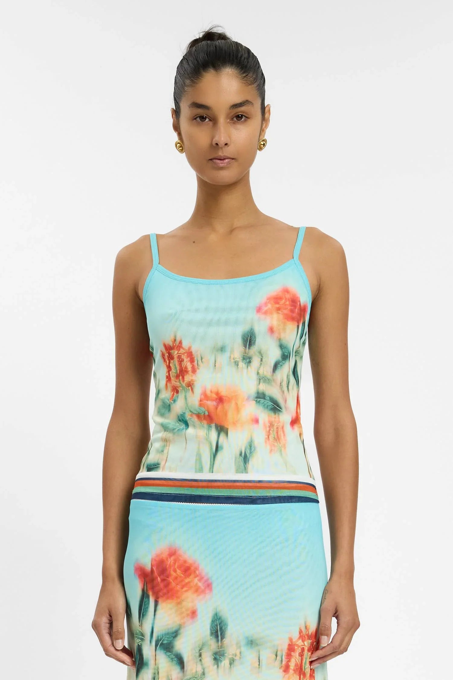 Camisole | Mesh Baby Blue