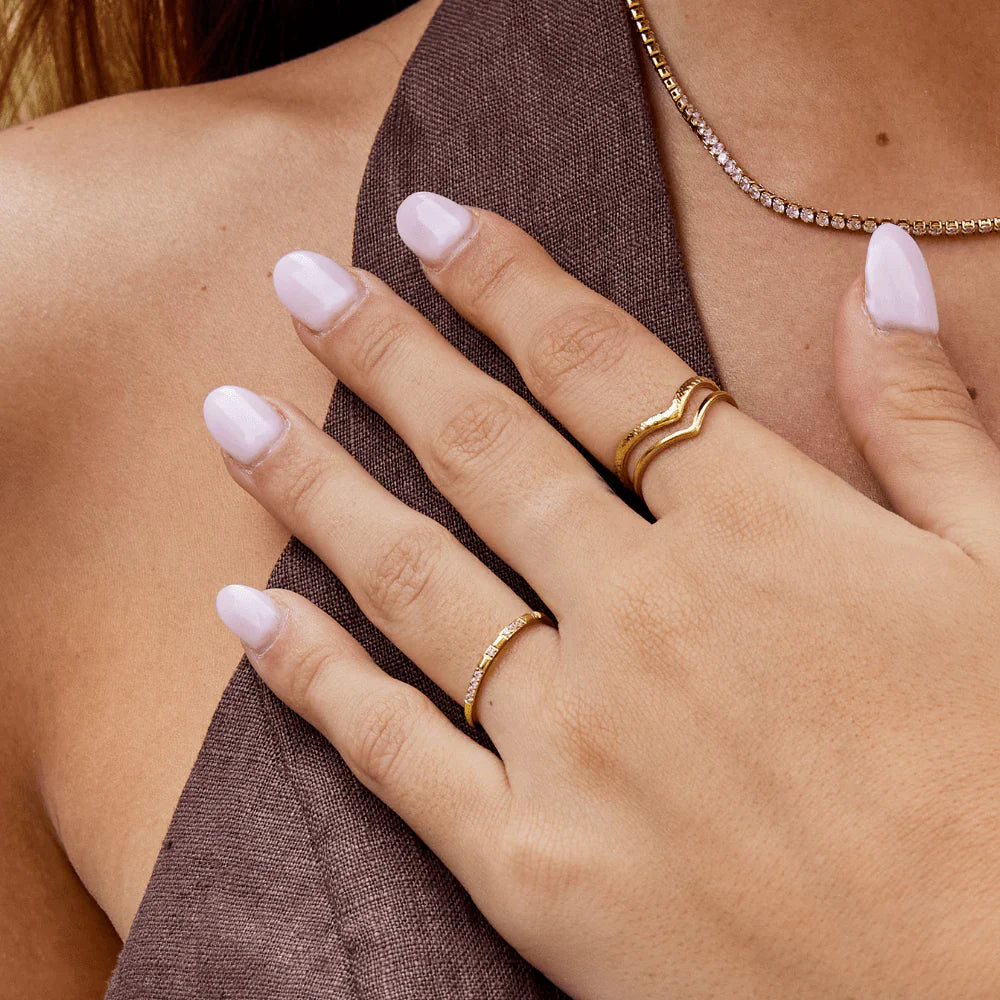 Vioraia Emery Crystal & Gold Ring