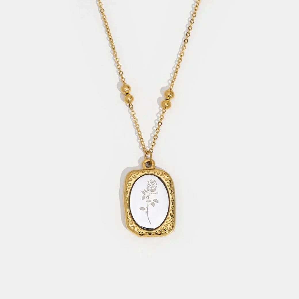 Vioraia Fragile Love' Rose Necklace