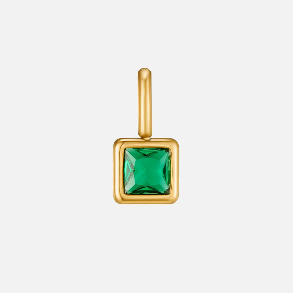 Vioraia Square Pendant Birthstone Necklace