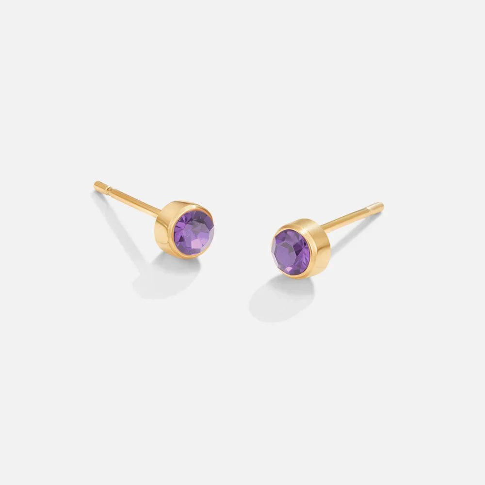 Vioraia Birthstone Stud Earrings