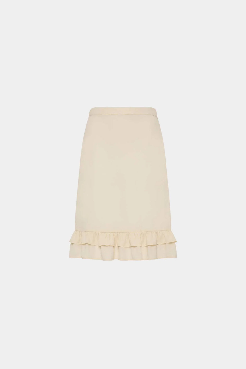 Frill Midi Skirt | Ivory