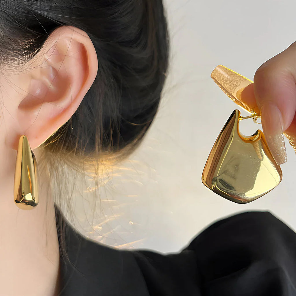 Vioraia Selena Sculptural Drop Earrings