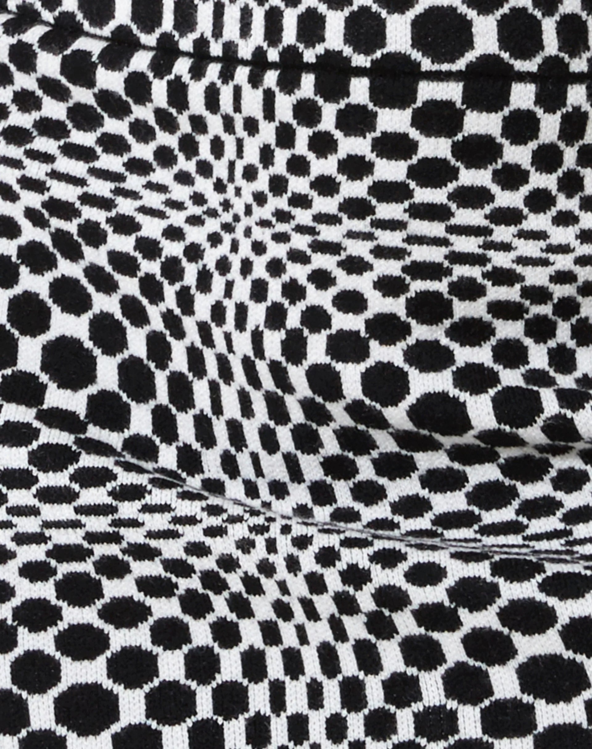 Kezina Mini Dress in Optic Monochrome Square Black and White