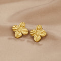 Vioraia 18K Gold Flower Earrings