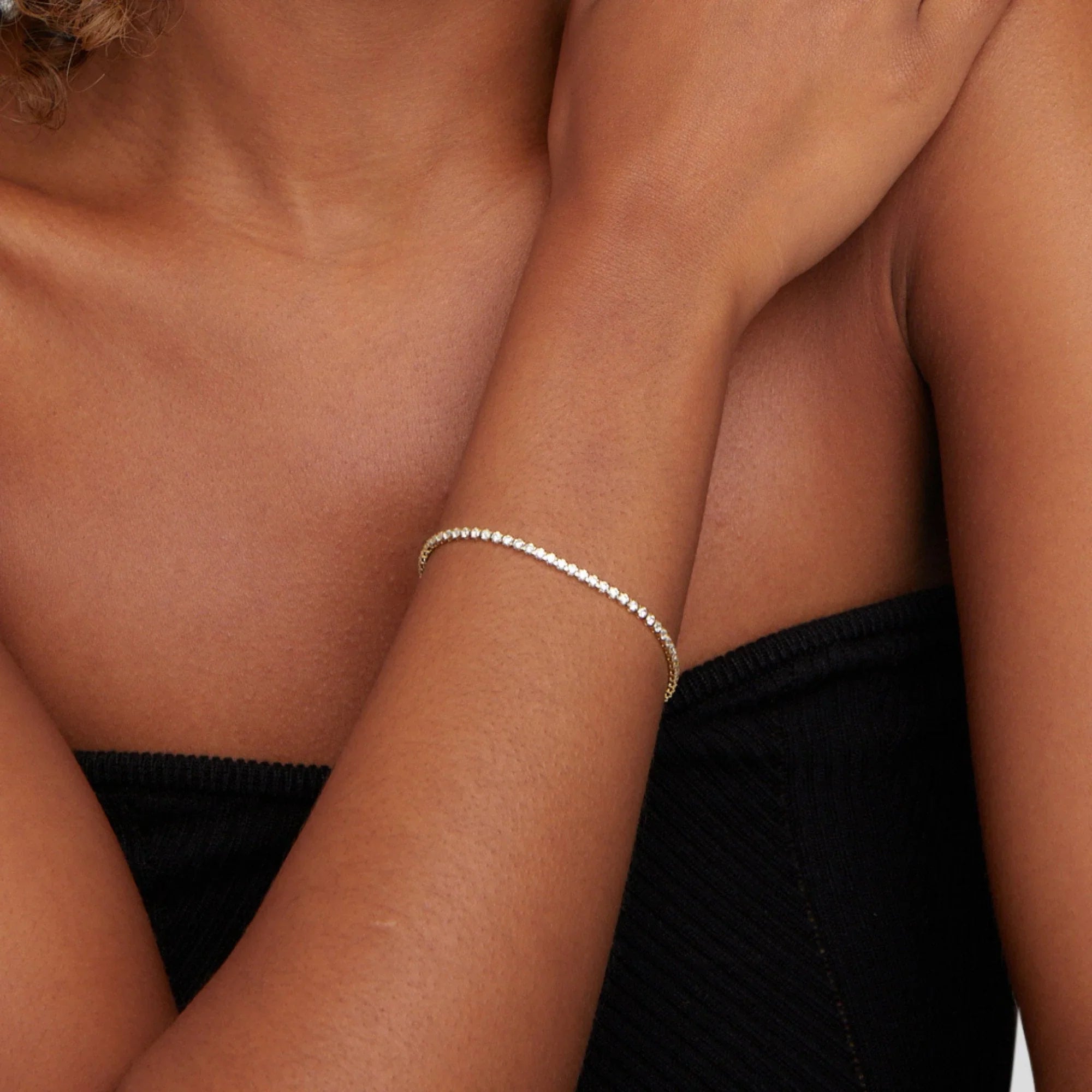 Vioraia Cordelia Silver Tennis Bracelet