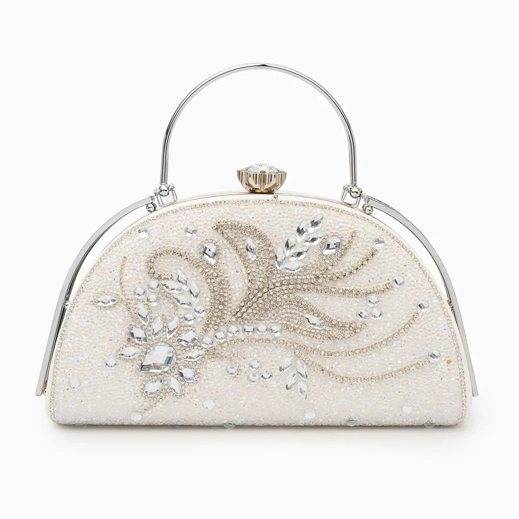 Vioraia Tiffany Rhinestones Clutch Bag