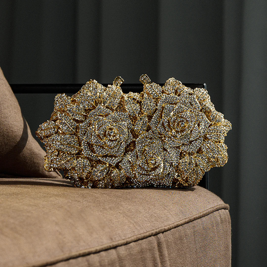 Vioraia Cecilia Rose Clutch Bag