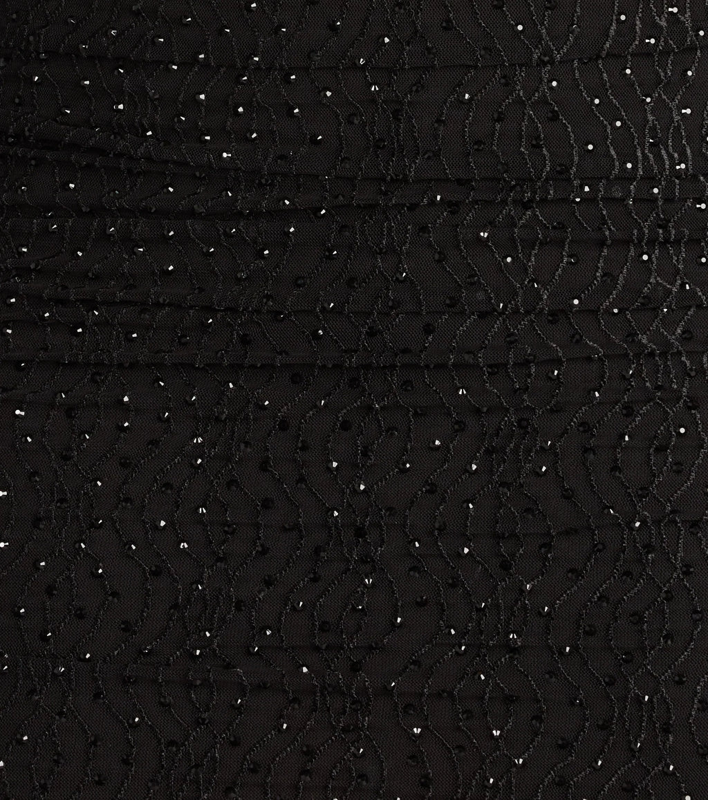 Tabitha Rhinestone Mini Dress with Shawl