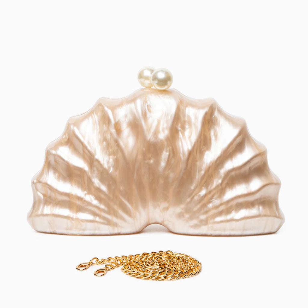 Vioraia Chloe Shell Clutch Bag