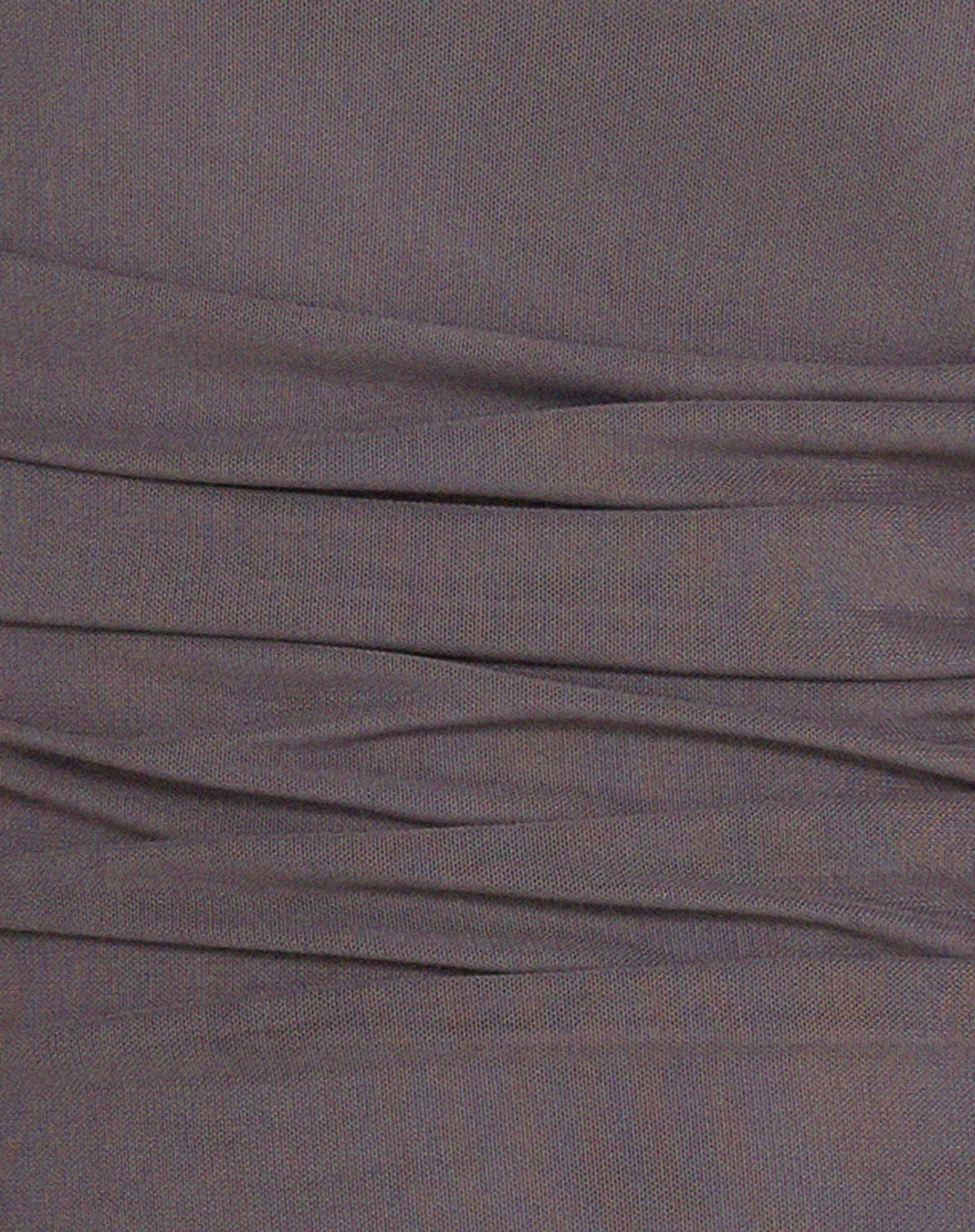 Aspen Long Sleeve Mini Dress in Mesh Dark Grey