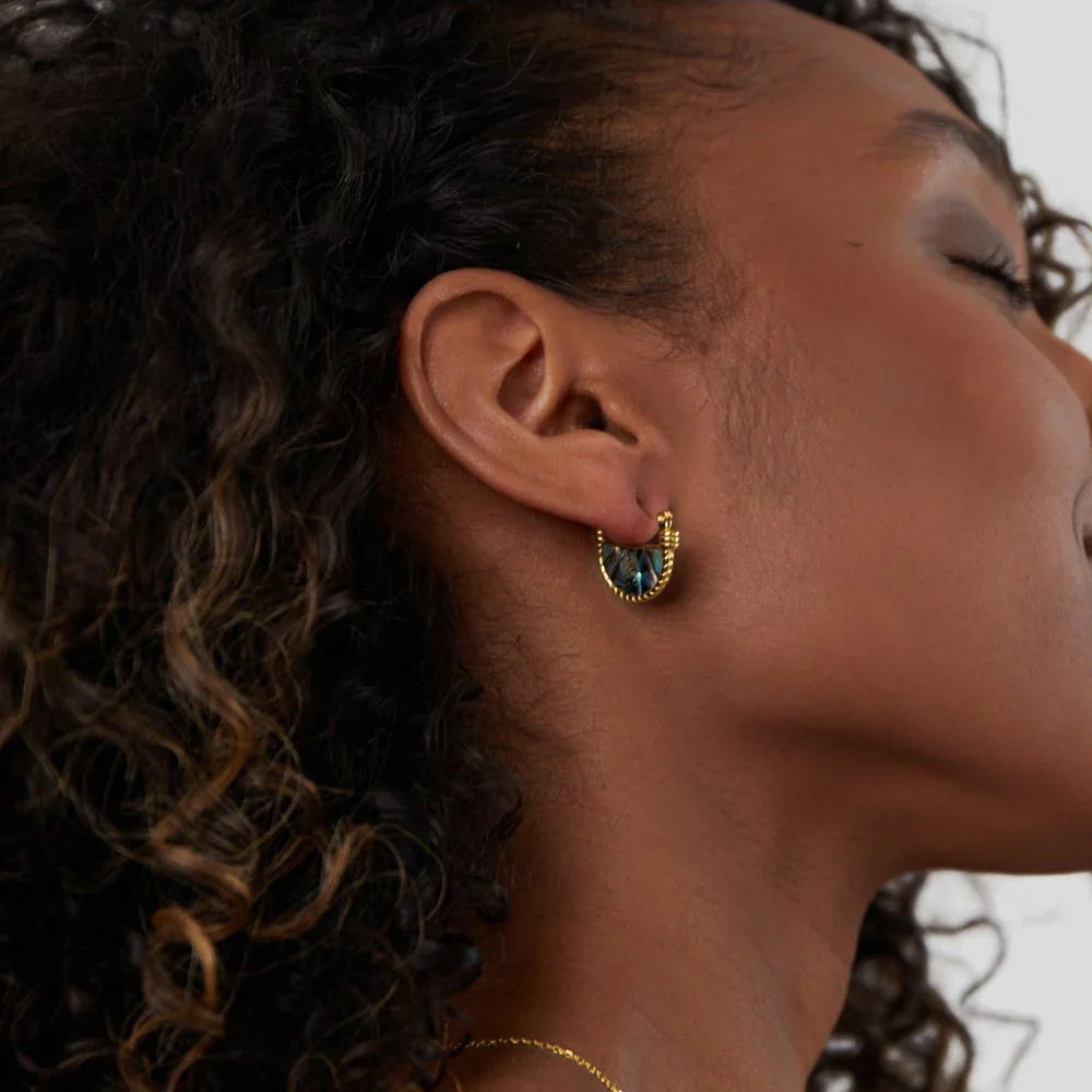 Vioraia Amalfi Turquoise Shell Earrings