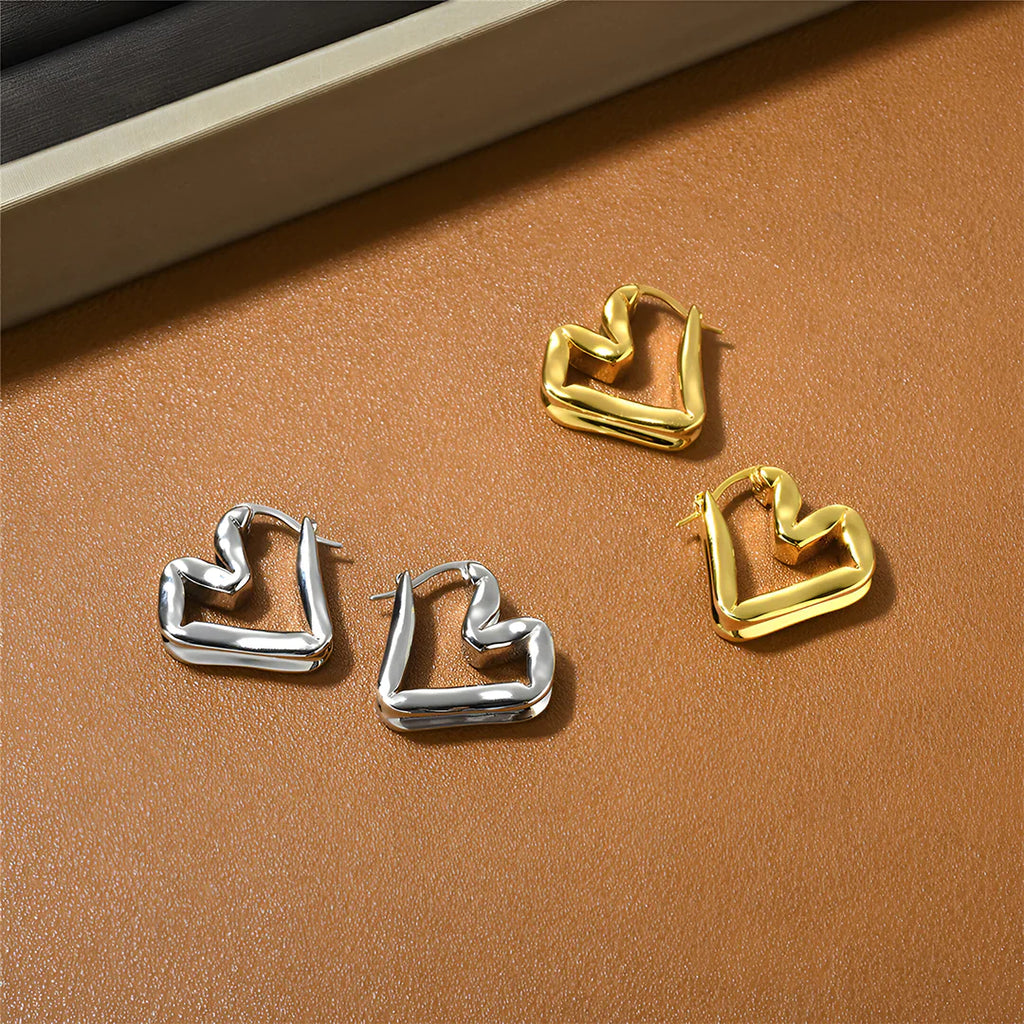Vioraia Lina Abstract Hoop Earrings