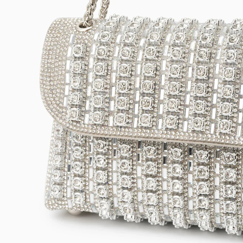 Vioraia Chantal Diamond Clutch Bag