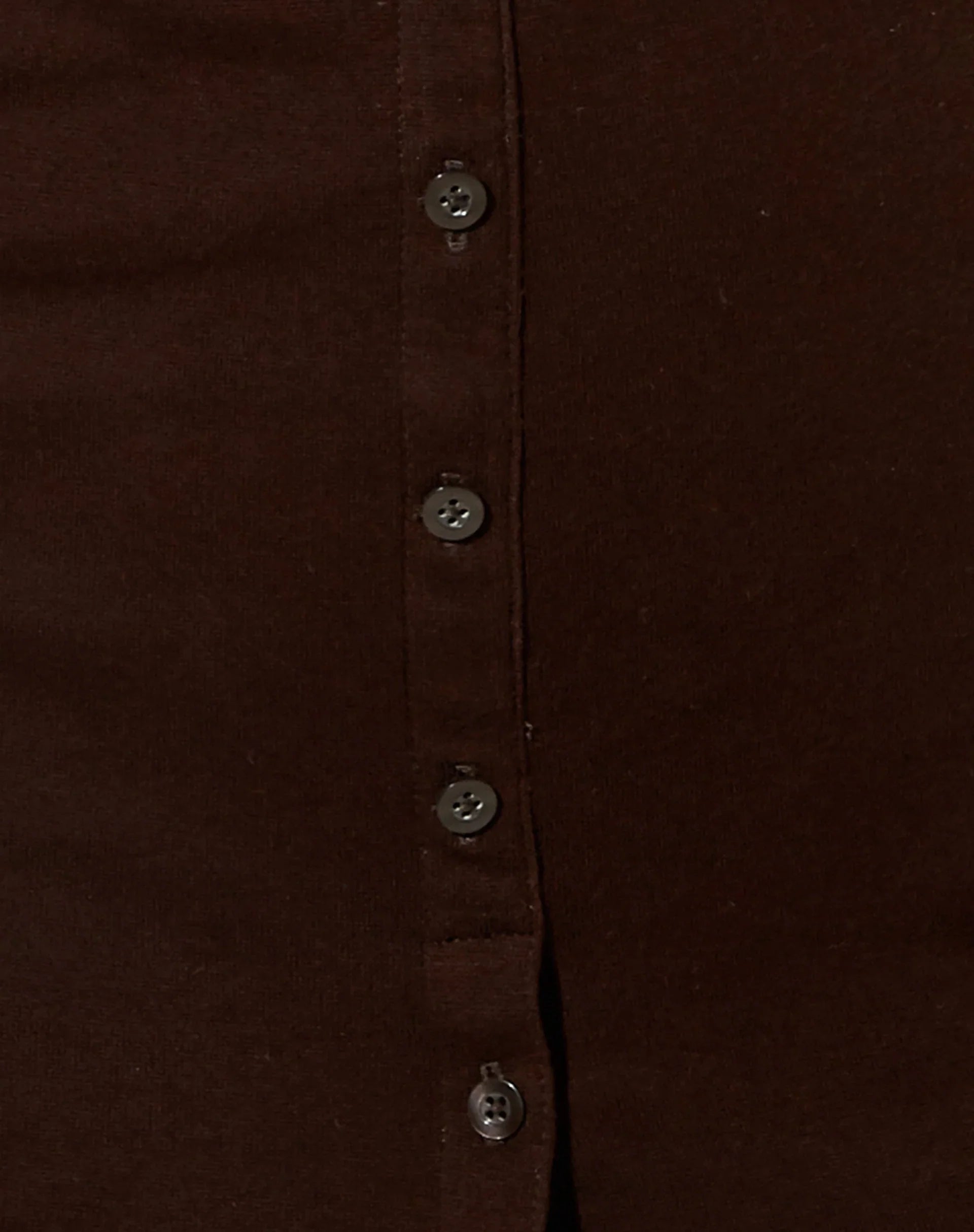 Luiza Mini Dress in Rib Bitter Chocolate