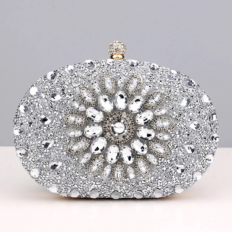 Vioraia Meghan Diamond Encrusted Clutch Bag