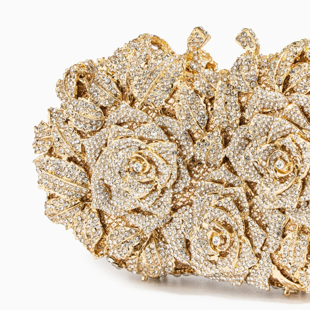 Vioraia Cecilia Rose Clutch Bag