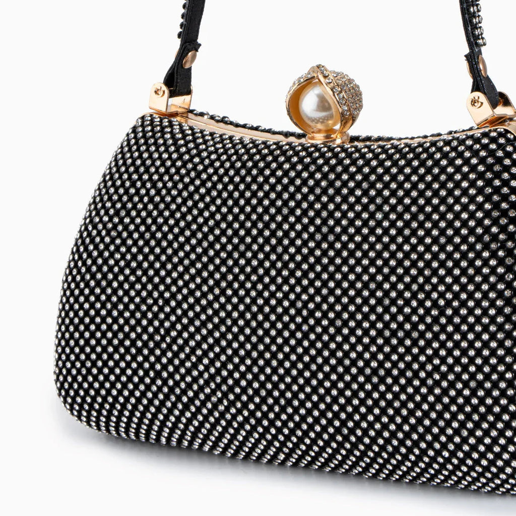 Vioraia Vintage Rhinestones Glitter Handbag