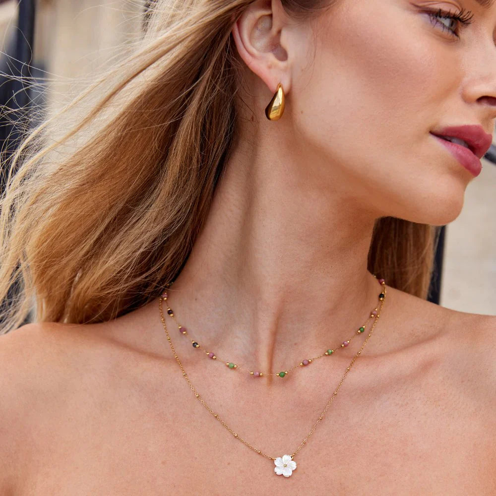 Vioraia Lulu Spring Beaded Stone Necklace