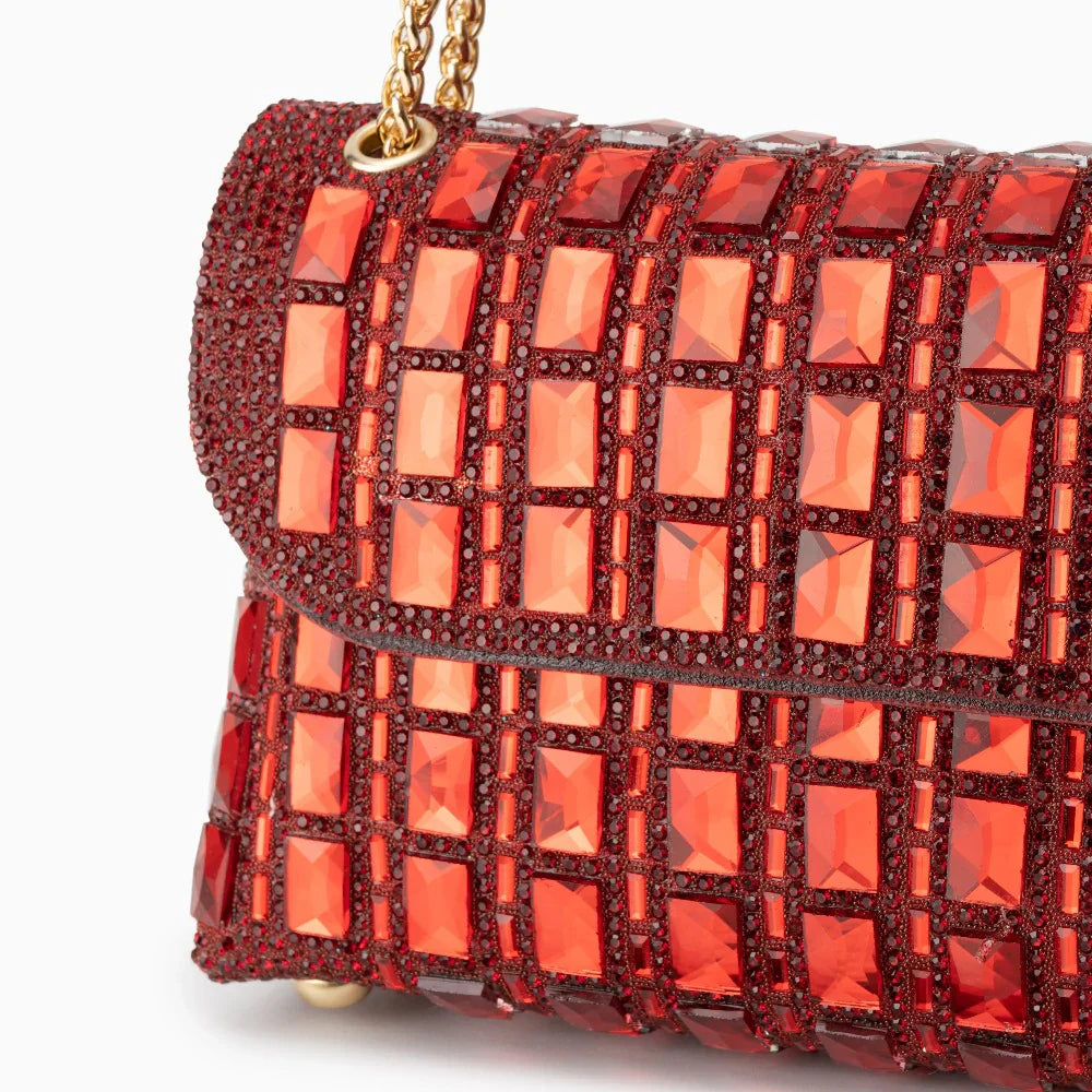 Vioraia Ayesha Gemstones Clutch Bag