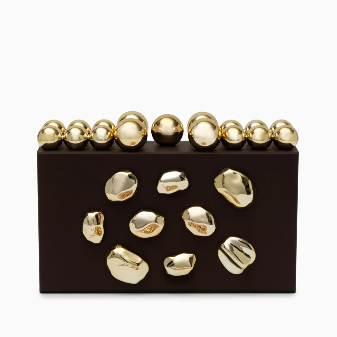 Vioraia Verdant Orbit Clutch Bag