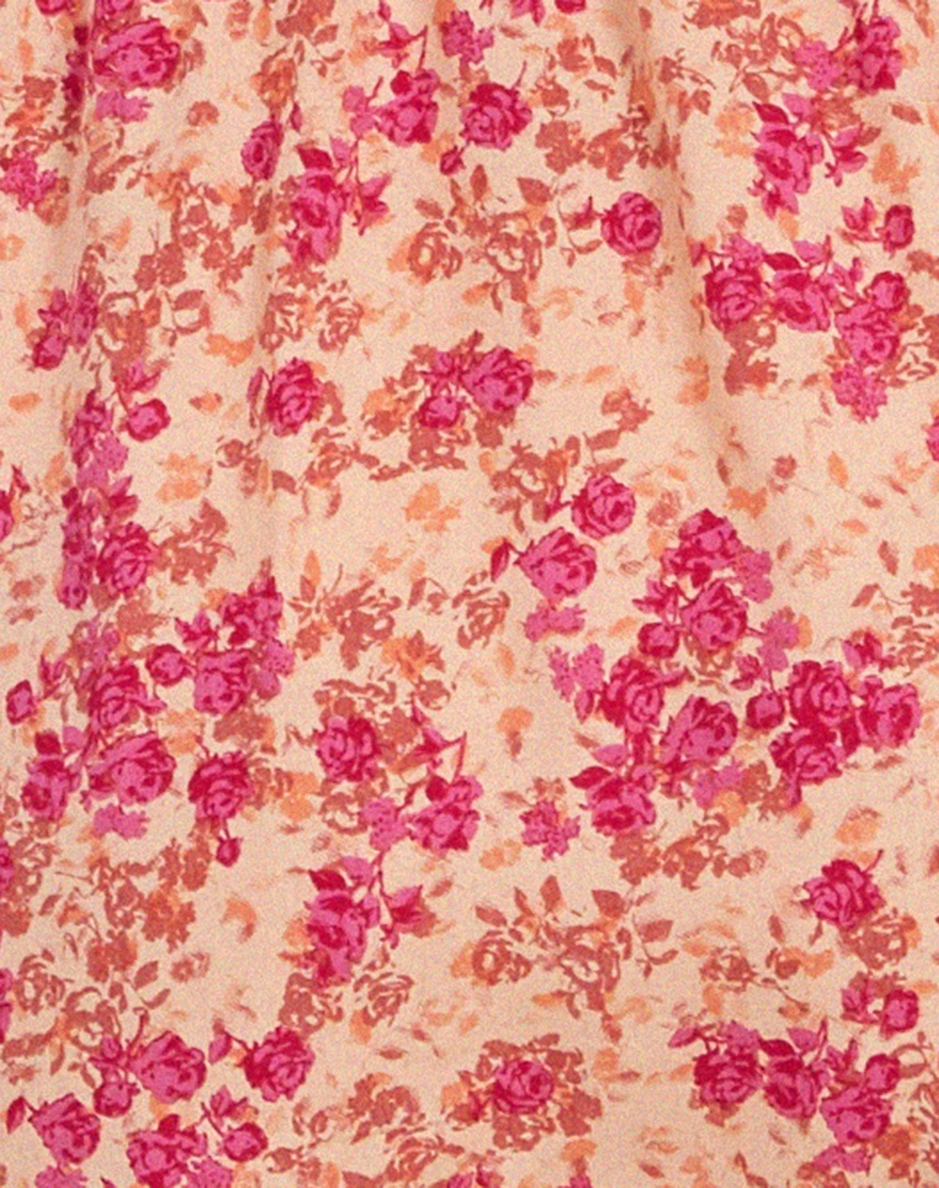 Galova Mini Dress in Dark Wild Flower Cantaloupe