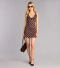 Flirty Fab Polka Dot Halter Mini Dress