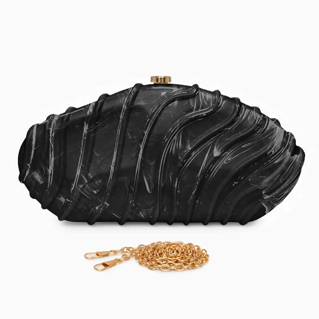 Vioraia Ravyn Shell Clutch Bag