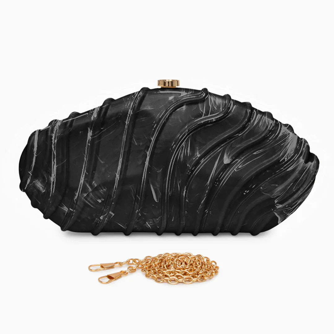 Vioraia Ravyn Shell Clutch Bag