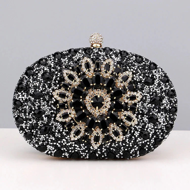 Vioraia Meghan Diamond Encrusted Clutch Bag