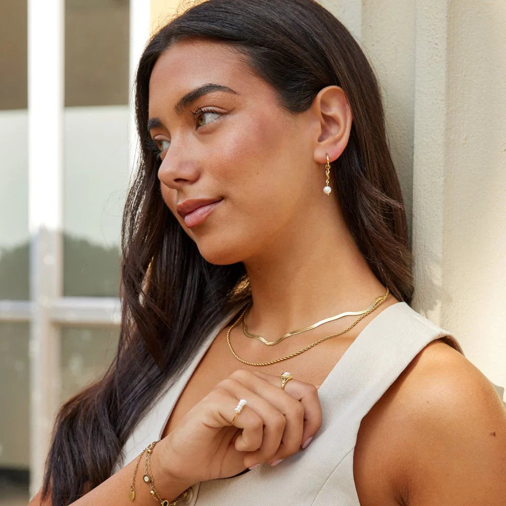 Vioraia Rini Pearl Tassel Earrings
