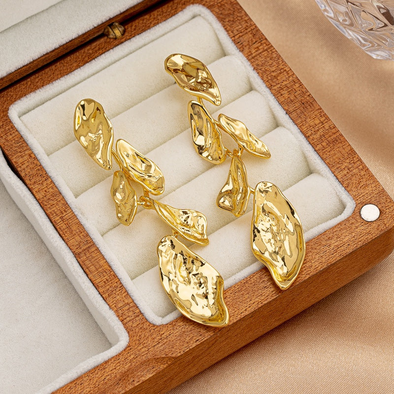 Vioraia Luna Molten Cascade Earrings