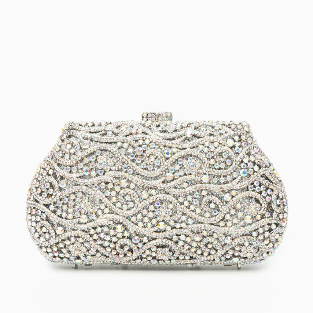 Vioraia (CS) Juliet Rhinestones Clutch Bag - Silver