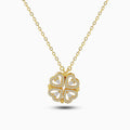 Vioraia Two In One Heart Clover Necklace