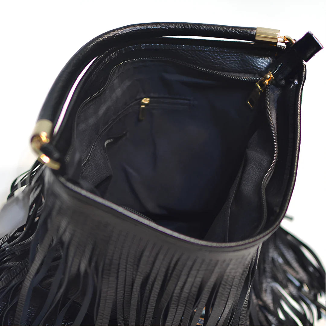 Vioraia Edina Tassel Crossbody Bag