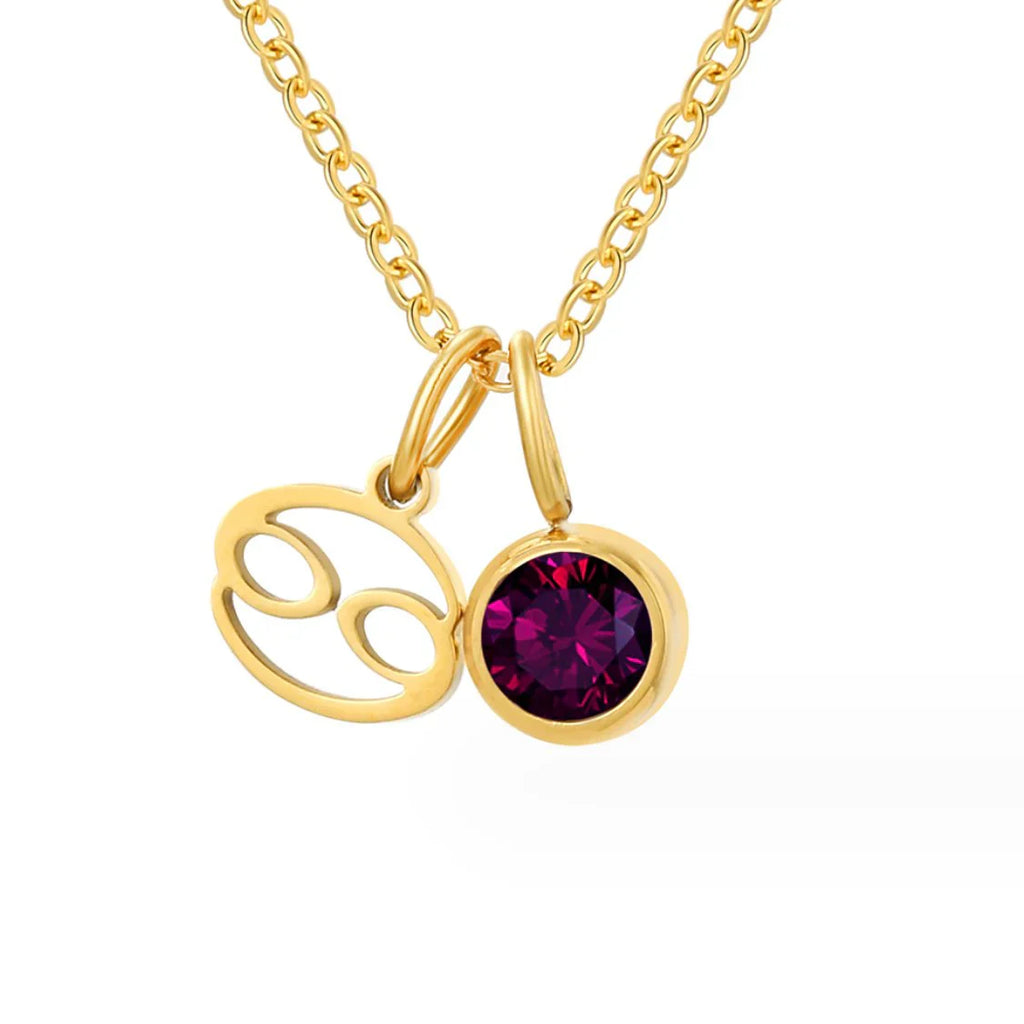 Vioraia Astria Zodiac Birthstone Necklace