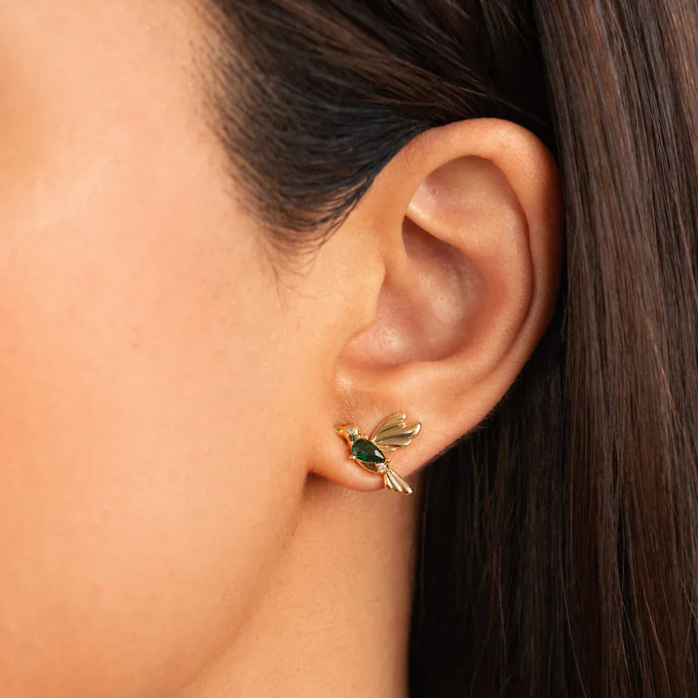 Vioraia Hummingbird Stud Earrings