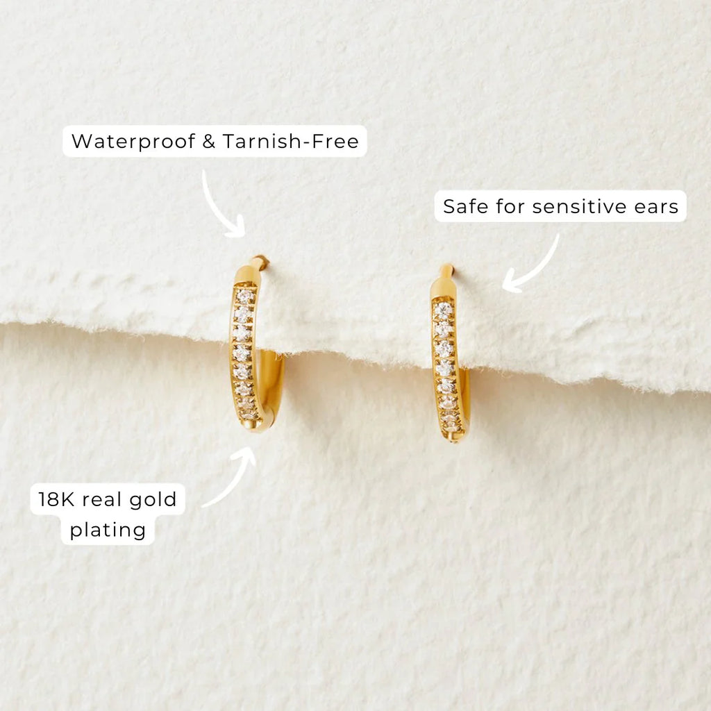 Vioraia Eternity Hoop Earrings