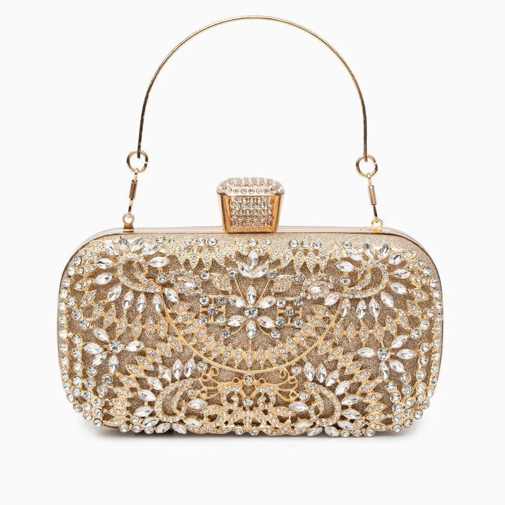 Vioraia Luxurious Flower Clutch Bag