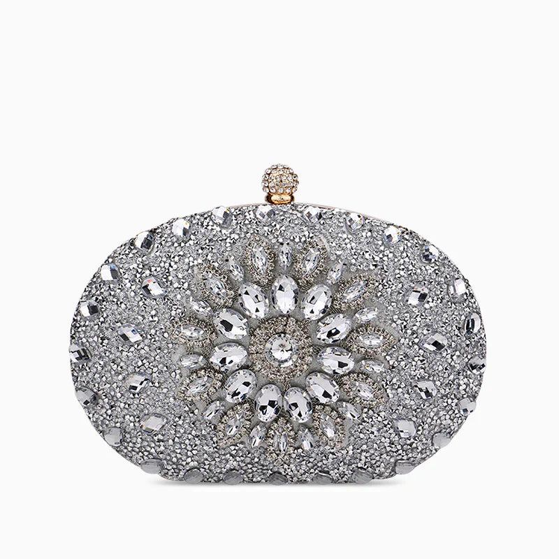 Vioraia Meghan Diamond Encrusted Clutch Bag