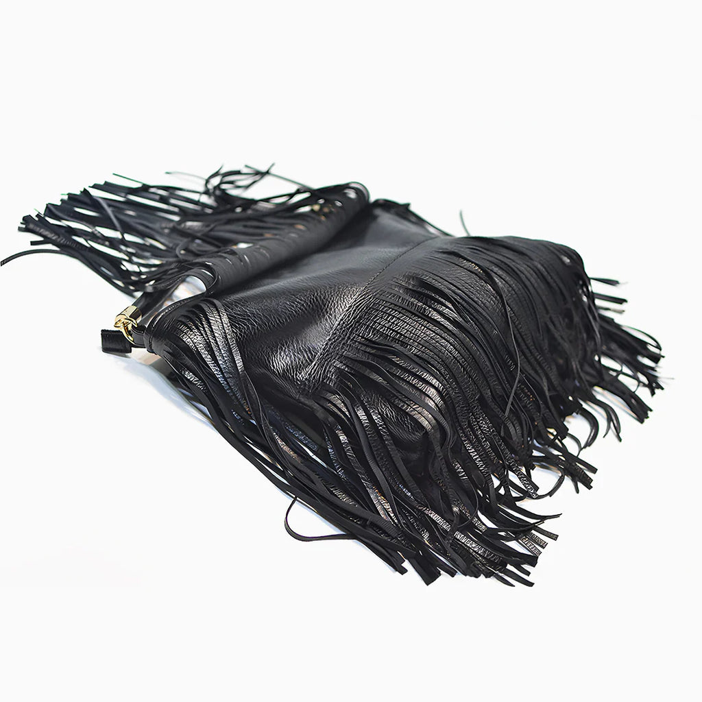 Vioraia Edina Tassel Crossbody Bag
