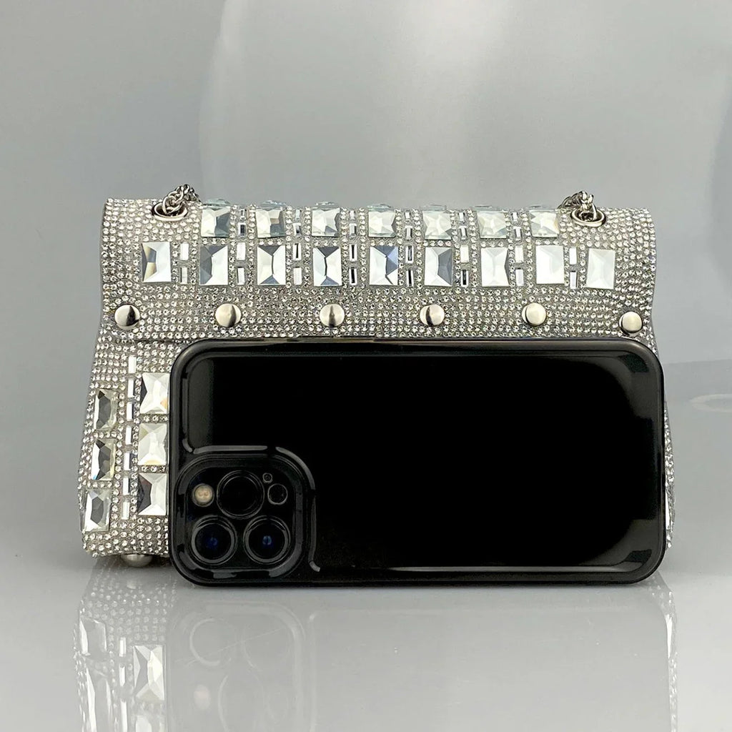Vioraia Ayesha Gemstones Clutch Bag