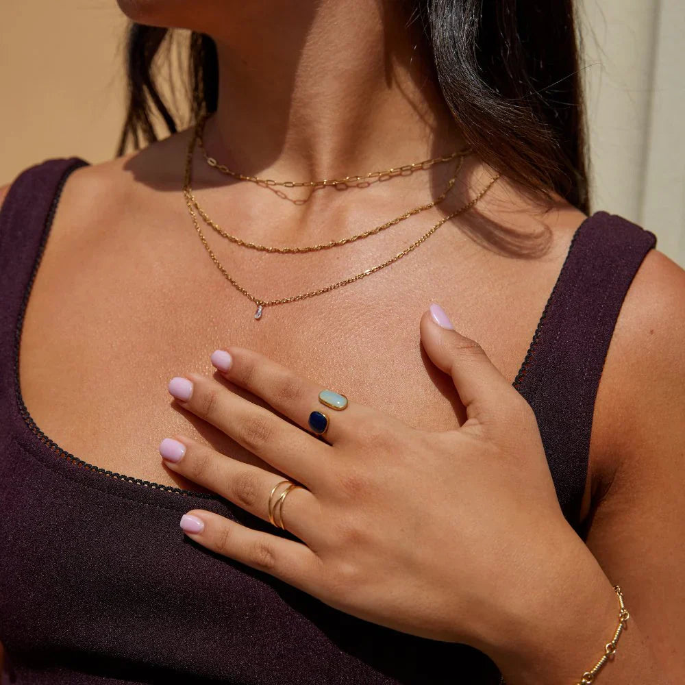 Vioraia Aquamarine Wrap Ring