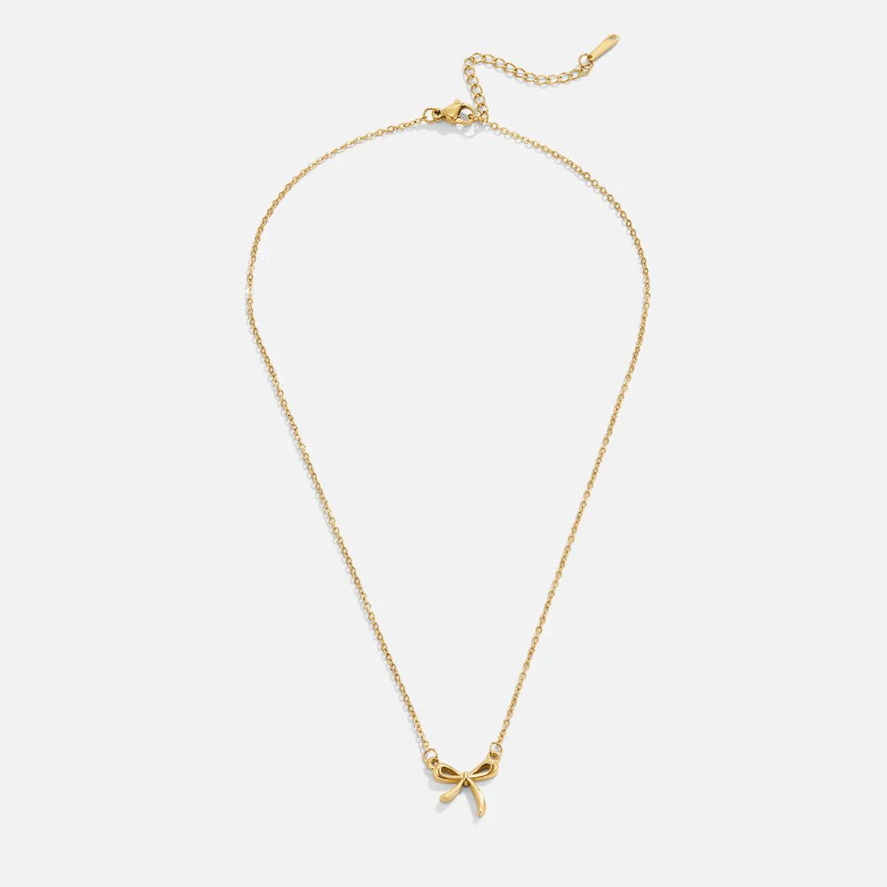 Vioraia Serenity Bow Pendant Necklace