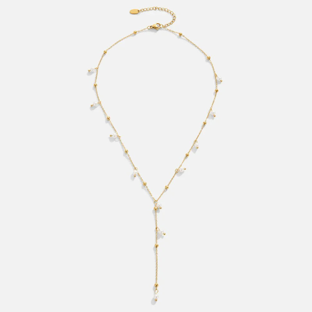 Vioraia Freshwater Lariat Drop Necklace