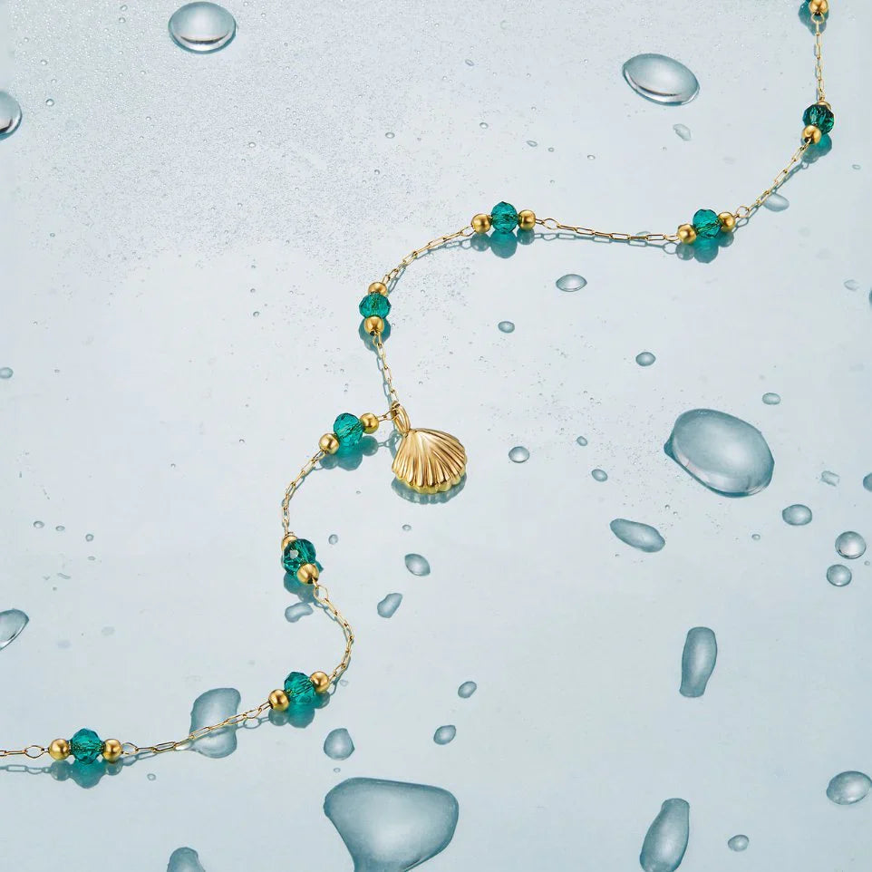 Vioraia Ocean Lover Shell & Bead Necklace Set