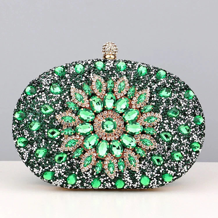 Vioraia Meghan Diamond Encrusted Clutch Bag