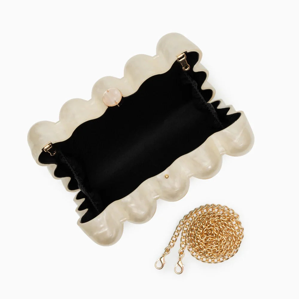 Vioraia Lorraine Acrylic Clutch Bag